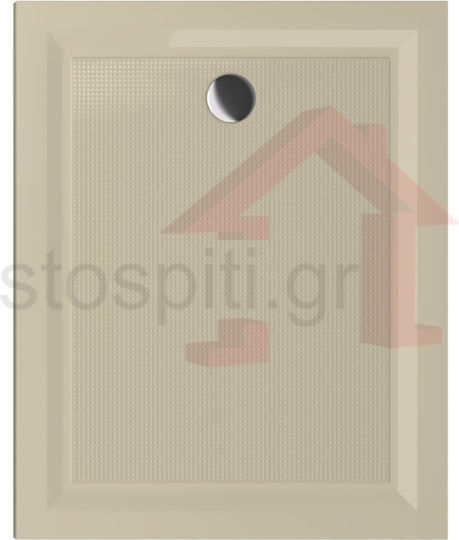 Sanitec Flat Classic Ακρυλική Ντουζιέρα 120x70cm