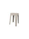 Gartenhocker aus Polypropylen 685700 mit Kissen Cappuccino 28x28x47cm