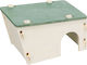 Ξύλινο Σπιτάκι House Mick Beige Green 21x13,5x12cm Μικρά Ζώα