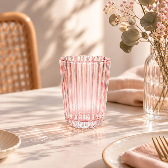 SP Souliotis Blossom Set Pahare Pentru Apă Din Sticlă Roz 260ml 1702023 4 Bucăți SP Souliotis Blossom Set Pahare Pentru Apă Din Sticlă Roz 260ml 1702023 4 Bucăți