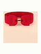 Wide Elastic Women's Red Belt