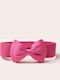 Wide Elastic Women's Belt Pink