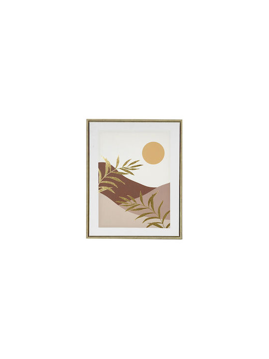 Πίνακας Τυπωμένος Ξύλινη Κορνίζα Boho Σχ.3 40x2,5x50εκ