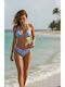 Set Bikini Triangle with Removable Padding Purple