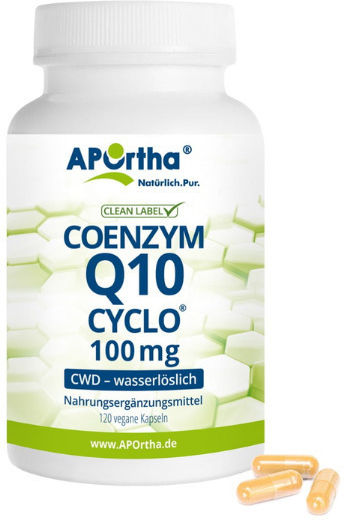 Aportha CoQ10 Cyclo CWD 100mg 120 Vegetable Capsules