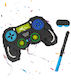 Relaxdays Set Pinata Gamer Baston Mască Albastră Galbenă Roșie 30x9x46 Cm