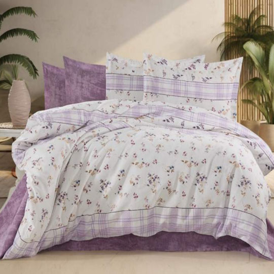 MayHome Σετ Πάπλωμα Μονό 160x240εκ. Floral