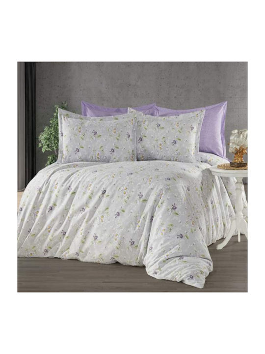 MayHome Σετ Πάπλωμα Μονό 160x240εκ. Floral