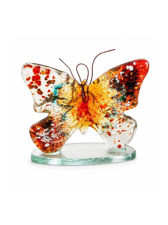 La Belle Maison Decorative Butterfly Made of Glass D2044 11x7x11cm