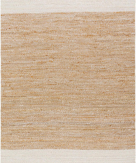 Homefit Maya Rectangular Jute Beige Rug 90x60cm
