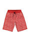 Kids Fabric Shorts/Bermuda Red