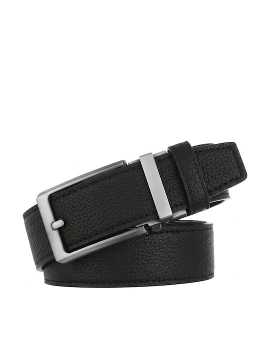 Men's Black Leather Belt