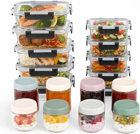 Relaxdays Mittagsboxen Transparent