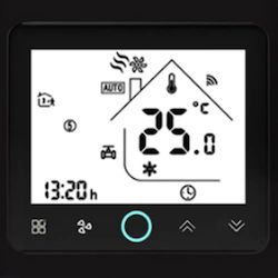 Moes Bac-002-alw-bk Smart Wifi Χωνευτός Θερμοστάτης Fan Coil 2 Σωλήνων Μαύρο Moes Bac-002-alw-bk Smart Wifi Χωνευτός Θερμοστάτης Fan Coil 2 Σωλήνων Μαύρο