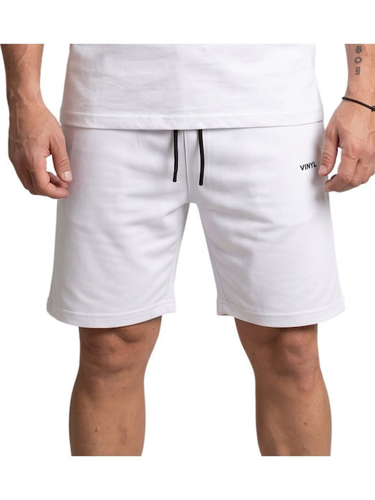 Vinyl Art Clothing Ανδρική Βερμούδα Λευκή