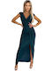 Summer Maxi Dress for Wedding / Christening Green