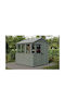 Plastic Garden Shed Premier Green L1.9xW2.44xH2.21m