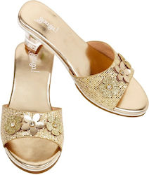 Souza For Kids Christening Leather Pumps Gold