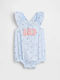GAP Serene Blau Floral Baby-Strampler