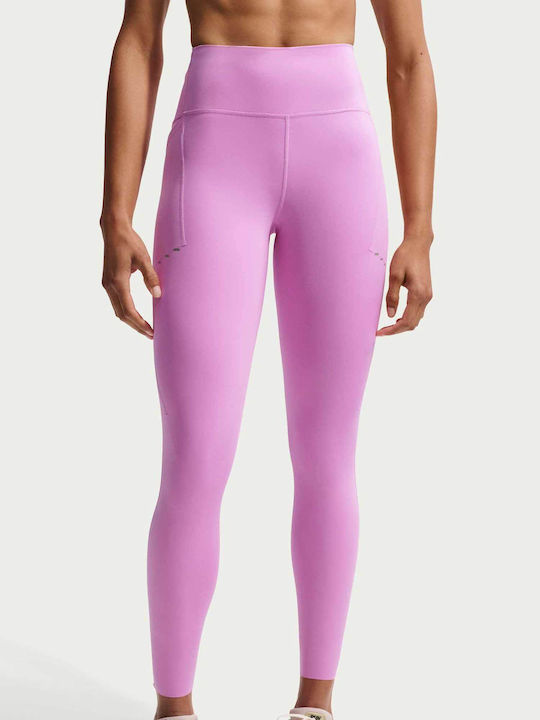 Nike Dri-Fit Γυναικείο Cropped Κολάν Purple