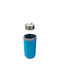 Glass Water Bottle with Silver Screw Lid 300ml