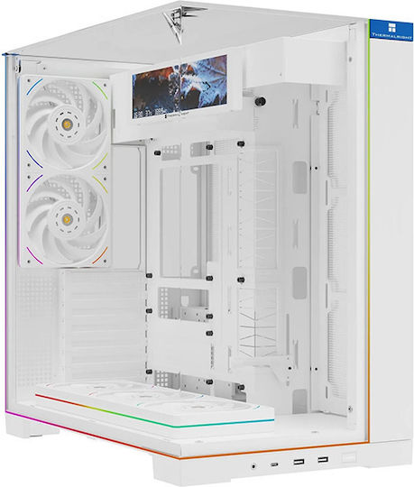 Thermalright A70 Vision ARGB Gaming Midi-Turm Computergehäuse mit Seitenfenster Weiß