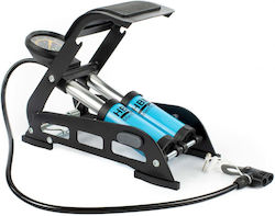 HBM Maschinen Fahrradluftpumpe Fuß mit Manometer HBM Maschinen Fahrradluftpumpe Fuß mit Manometer