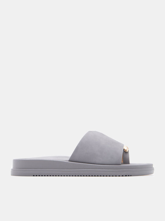 Luigi Women's Flat Sandals Flatforms Grey