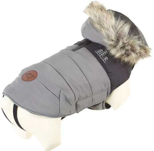 Lalazoo Dog Coat Gray With Back Length 55 cm