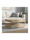 Square Central Coffee Table Wooden Sonoma Oak L70xW70xH34.5cm