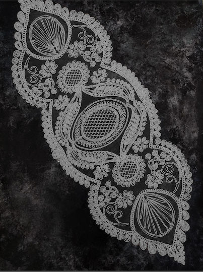 SteweHome Runner With Lace 35x110cm