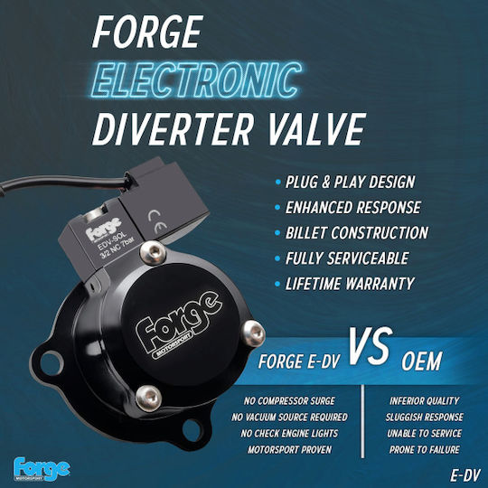 Forge Motorsport Electric Car Blow Off Valve for