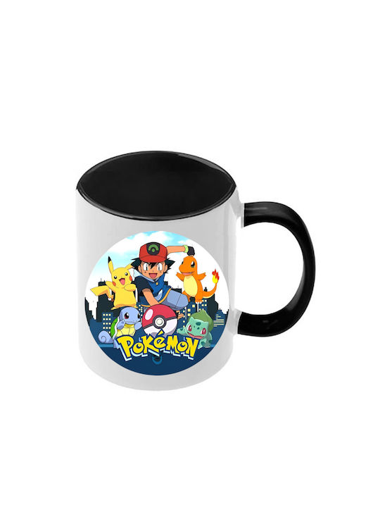 Κούπα Pokemon Μαύρη Λαβή Εσωτερικό