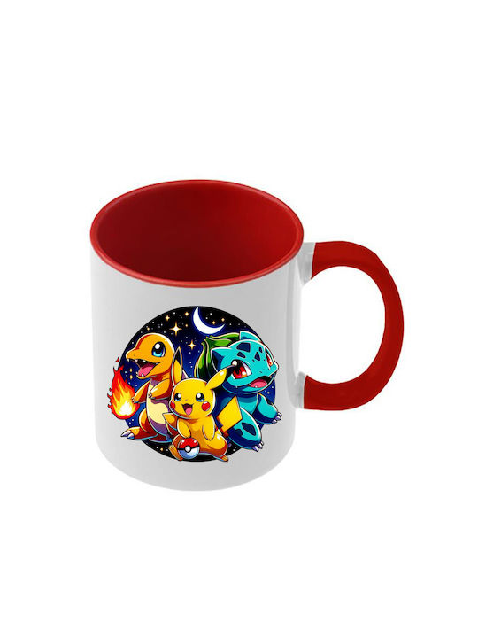 Κούπα Pokemon Κόκκινη Λαβή Εσωτερικό