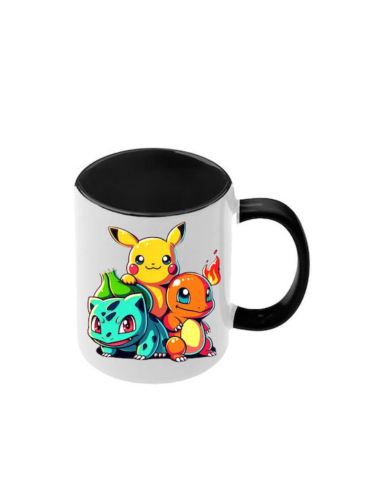 Κούπα Pokemon Μαύρη Λαβή Εσωτερικό