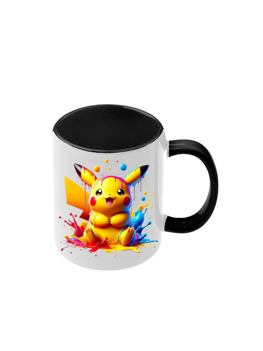 Κούπα Pokemon Μαύρη Λαβή Εσωτερικό