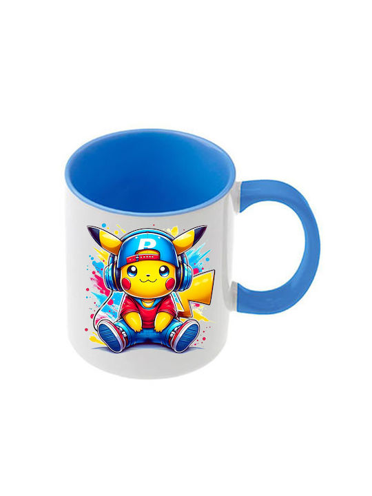 Κούπα Pokemon Γαλάζια Λαβή Εσωτερικό