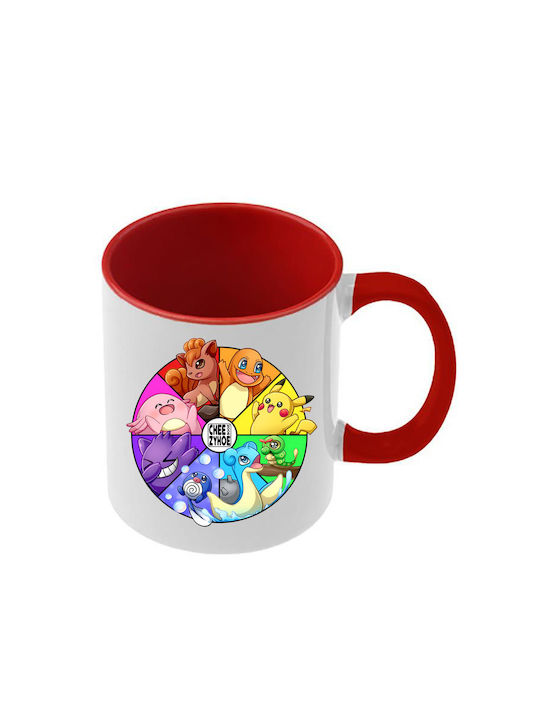 Κούπα Pokemon Κόκκινη Λαβή Εσωτερικό