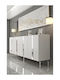 Wooden Sideboard White 180x35x78cm