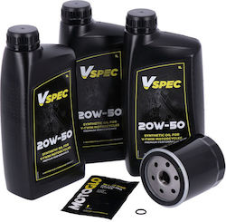 V-spec Κιτ Σέρβις Λαδιών Κινητήρα Συνθετικά 20w50 3 Lt Φίλτρο Λαδιού O-ring Engine Oil Service Kit 20w50 Synthetic V-spec Κιτ Σέρβις Λαδιών Κινητήρα Συνθετικά 20w50 3 Lt Φίλτρο Λαδιού O-ring Engine Oil Service Kit 20w50 Synthetic