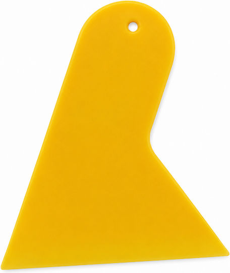 Plastic Scraper Ice Scraper Cleaning Yellow 10x9.5cm Car Windows Surfaces
