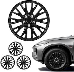 Vevor Car Hubcaps 16 Inches with Hyundai Logo Black 4 Pieces Vevor Car Hubcaps 16 Inches with Hyundai Logo Black 4 Pieces