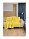 SteweHome Knitted Armchair Throw 180x215cm Yellow