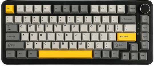 Ajazz AK820 Max Ασύρματο Gaming Μηχανικό Πληκτρολόγιο 75% με RGB φωτισμό (Αγγλικό US)