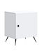 White Wooden Bedside Table 43x34.5x50cm