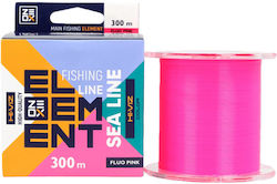Misiță Zeox Nylon Line Hi-Viz Element Sea 300m Fluo Roz 0,256mm