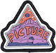 Picture Organic Clothing Fabric Sewing Patch Purple