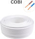 Cablu Electric 3x2.5 Mm² 100 M Alb Flexibil Conductor Cca Izolație Pvc Mantă Pvc Myym H05vv-f – Cobi Smart