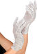 Carnival Gloves Silver Sequins