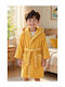 SteweHome Kids Bathrobe Yellow Hooded